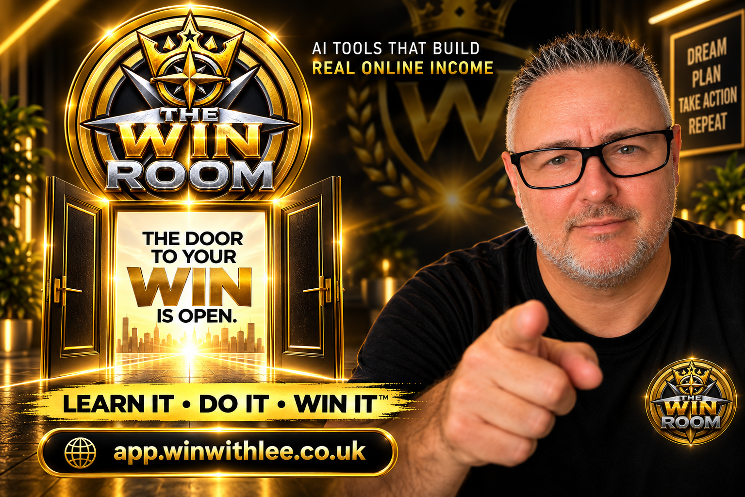 WIN With Lee — The door to your win is open. Learn It, Do It, WIN It with Lee Pritchard